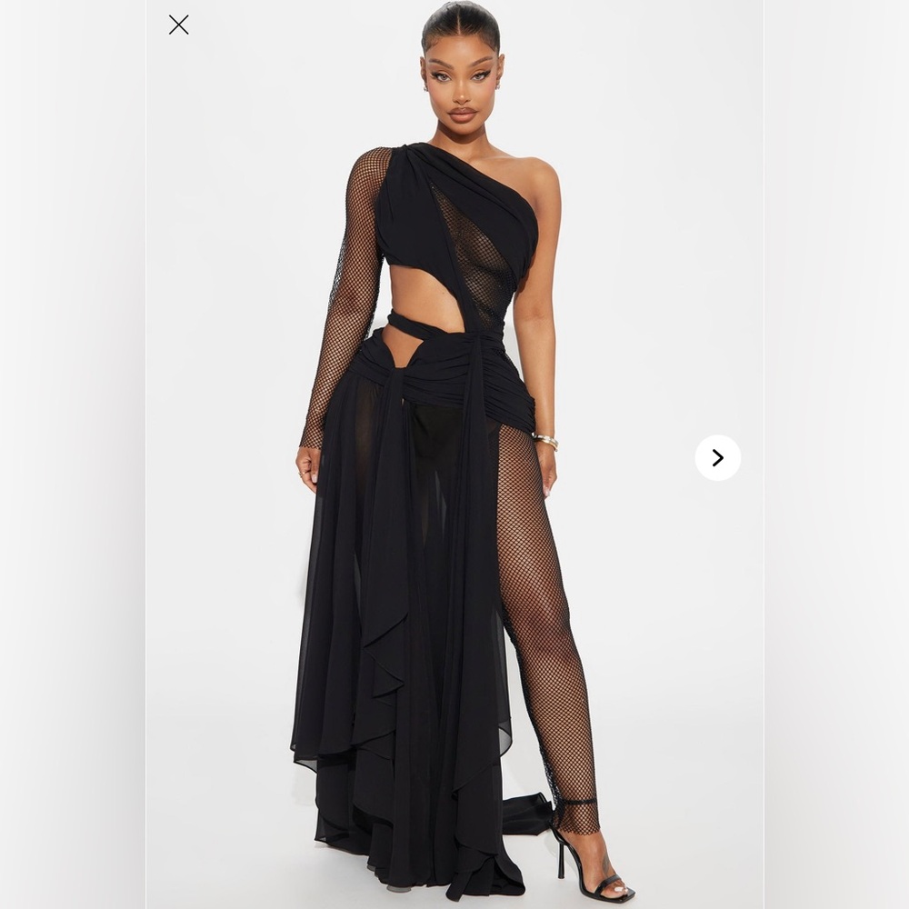 Harper draped maxi dress